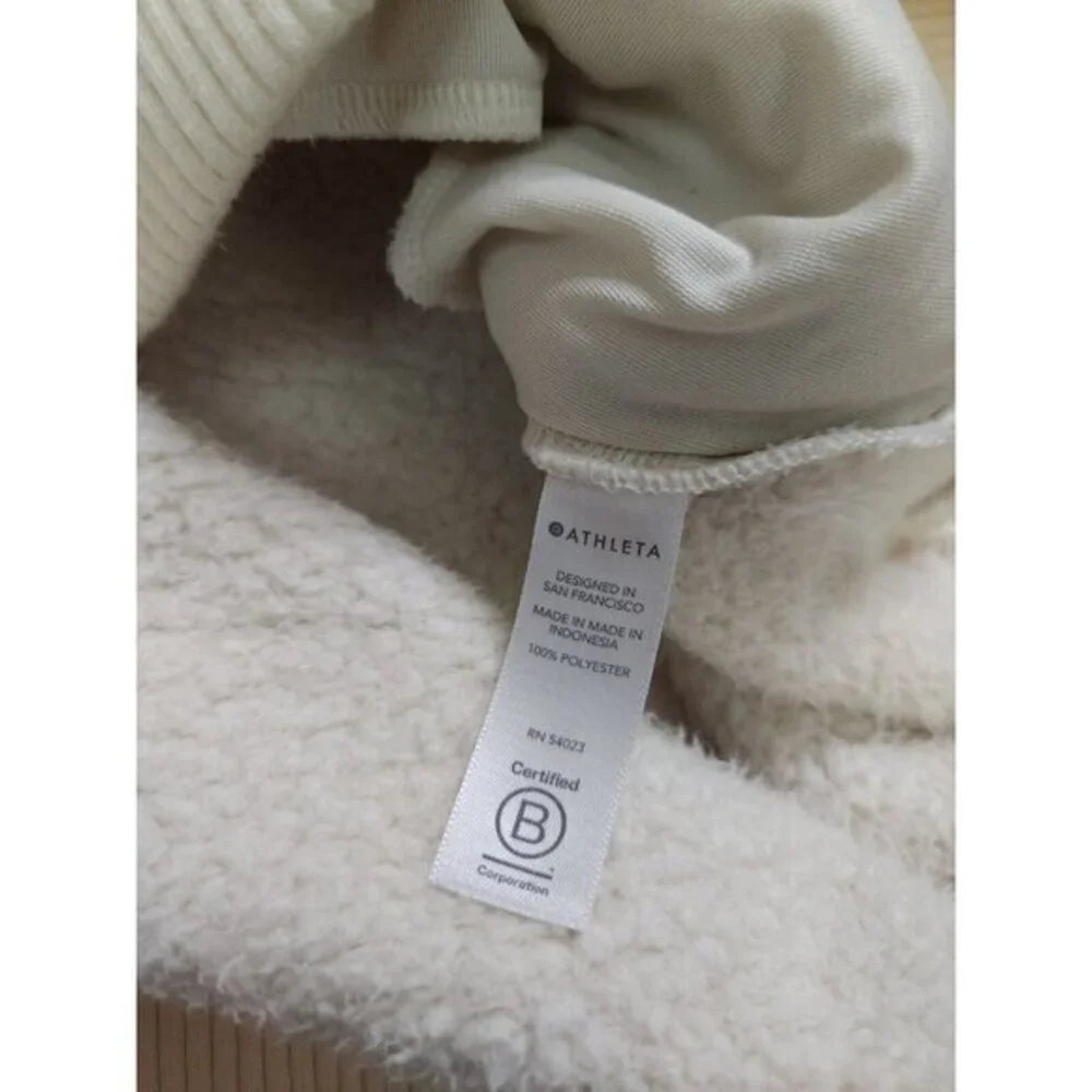 Athleta Talus Sherpa‎ 1/2 Zip Pullover Sweater Womens XS